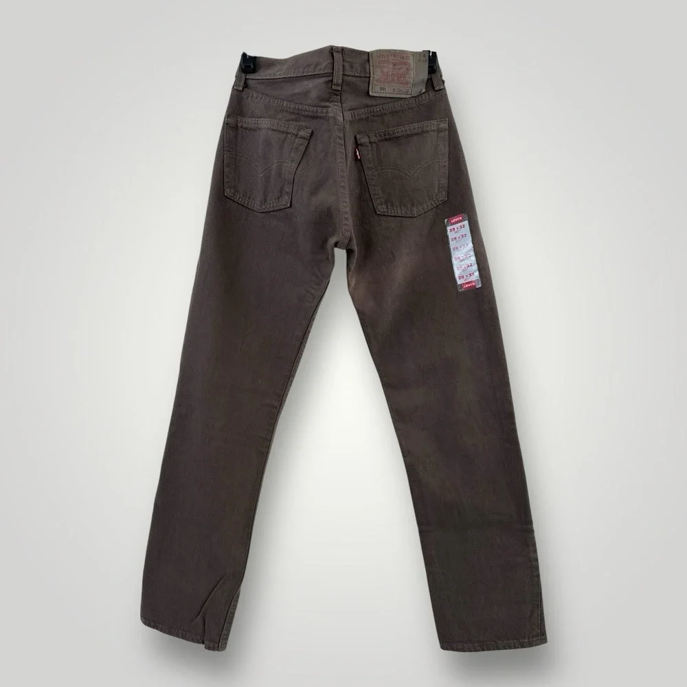 VTG 2000 Levi's 501 XX 29x32 USA MADE Jeans New Old Stock‎ BROWN Denim Y2K NWT
